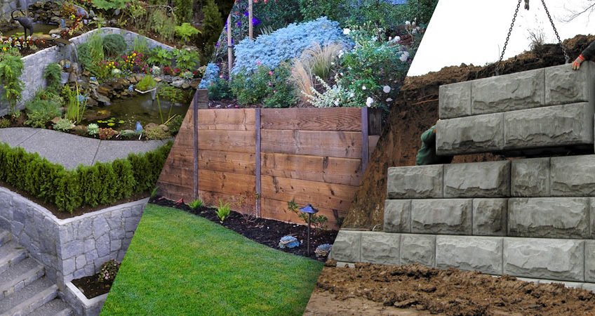 Concrete Retaining Wall Vs Timber Green Future - How To Build A Concrete Retaining Wall On Hill